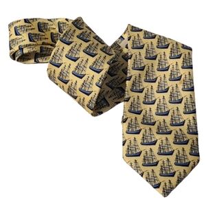 Nautical Yellow and Blue Men's Tie